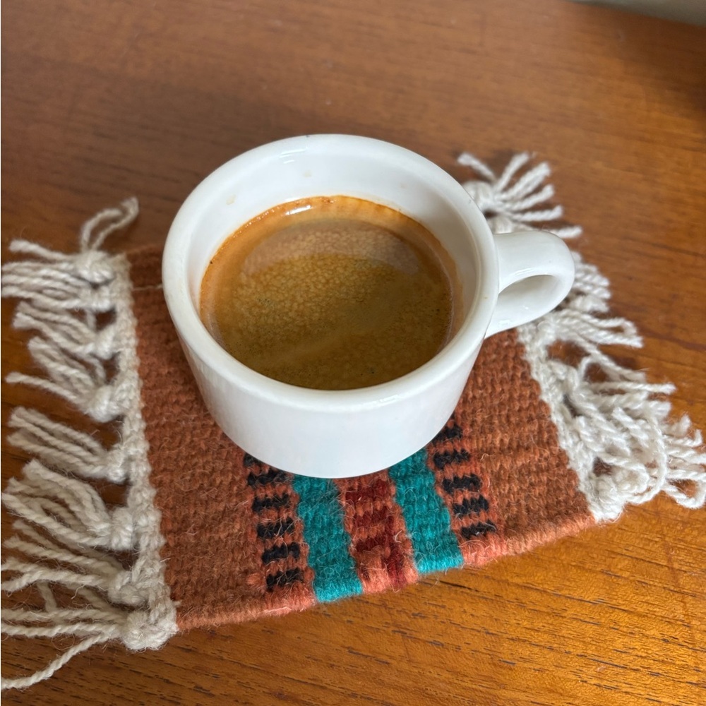Set of 6 wool handmade mug rugs southwestern coasters Pendleton